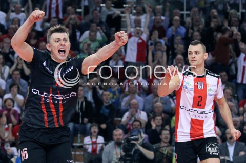  04.03.2013 RZESZOW SIATKOWKA PLUS LIGA 2012/2013 MEN VOLLEYBALL POLAND POLISH PLUSLIGA LEAGUE SEASON 2012/2013 MECZ ASSECO RESOVIA RZESZOW - PGE SKRA BELCHATOW N/Z KRZYSZTOF IGNACZAK PAUL LOTMAN RADOSC  