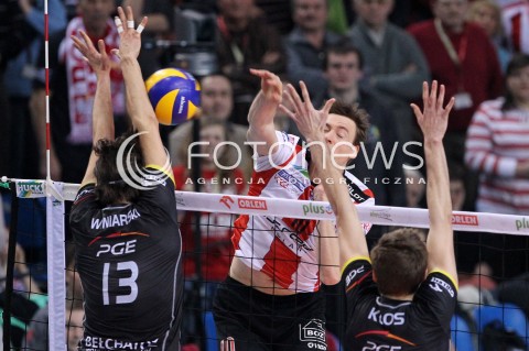  04.03.2013 RZESZOW SIATKOWKA PLUS LIGA 2012/2013 MEN VOLLEYBALL POLAND POLISH PLUSLIGA LEAGUE SEASON 2012/2013 MECZ ASSECO RESOVIA RZESZOW - PGE SKRA BELCHATOW N/Z JOCHEN SCHOPS MICHAL WINIARSKI KAROL KLOS  