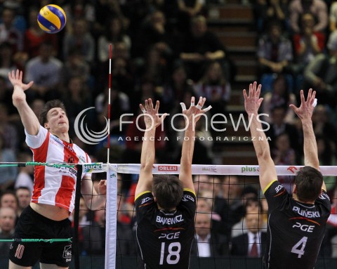  04.03.2013 RZESZOW SIATKOWKA PLUS LIGA 2012/2013 MEN VOLLEYBALL POLAND POLISH PLUSLIGA LEAGUE SEASON 2012/2013 MECZ ASSECO RESOVIA RZESZOW - PGE SKRA BELCHATOW N/Z JOCHEN SCHOPS MICHAL BAKIEWICZ DANIEL PLINSKI  