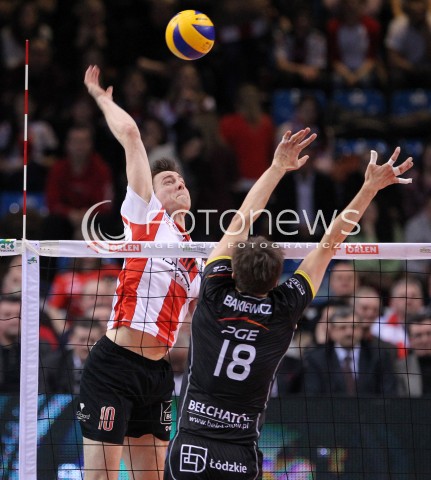  04.03.2013 RZESZOW SIATKOWKA PLUS LIGA 2012/2013 MEN VOLLEYBALL POLAND POLISH PLUSLIGA LEAGUE SEASON 2012/2013 MECZ ASSECO RESOVIA RZESZOW - PGE SKRA BELCHATOW N/Z JOCHEN SCHOPS MICHAL BAKIEWICZ  