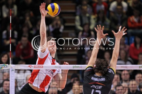  04.03.2013 RZESZOW SIATKOWKA PLUS LIGA 2012/2013 MEN VOLLEYBALL POLAND POLISH PLUSLIGA LEAGUE SEASON 2012/2013 MECZ ASSECO RESOVIA RZESZOW - PGE SKRA BELCHATOW N/Z JOCHEN SCHOPS MICHAL WINIARSKI  