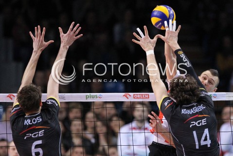  04.03.2013 RZESZOW SIATKOWKA PLUS LIGA 2012/2013 MEN VOLLEYBALL POLAND POLISH PLUSLIGA LEAGUE SEASON 2012/2013 MECZ ASSECO RESOVIA RZESZOW - PGE SKRA BELCHATOW N/Z PAUL LOTMAN KAROL KLOS ALEKSANDAR ATANASIJEVIC  