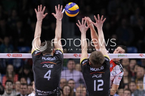  04.03.2013 RZESZOW SIATKOWKA PLUS LIGA 2012/2013 MEN VOLLEYBALL POLAND POLISH PLUSLIGA LEAGUE SEASON 2012/2013 MECZ ASSECO RESOVIA RZESZOW - PGE SKRA BELCHATOW N/Z ALEH ACHREM OLIEG AKHREM DANIEL PLINSKI PAWEL WOICKI  
