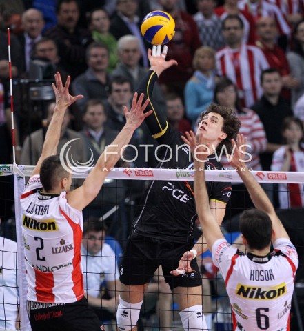  04.03.2013 RZESZOW SIATKOWKA PLUS LIGA 2012/2013 MEN VOLLEYBALL POLAND POLISH PLUSLIGA LEAGUE SEASON 2012/2013 MECZ ASSECO RESOVIA RZESZOW - PGE SKRA BELCHATOW N/Z ALEKSANDAR ATANASIJEVIC PAUL LOTMAN GRZEGORZ KOSOK  
