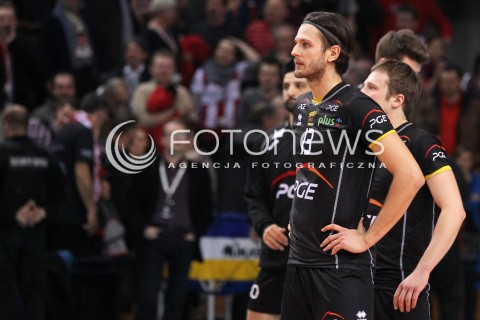  04.03.2013 RZESZOW SIATKOWKA PLUS LIGA 2012/2013 MEN VOLLEYBALL POLAND POLISH PLUSLIGA LEAGUE SEASON 2012/2013 MECZ ASSECO RESOVIA RZESZOW - PGE SKRA BELCHATOW N/Z MICHAL WINIARSKI SMUTEK PRZEGRANA  