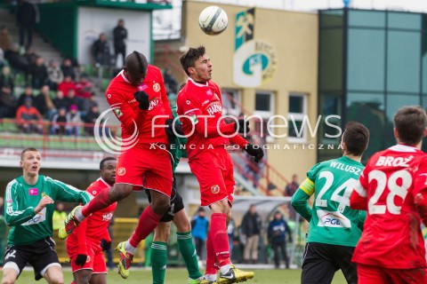 09.03.2013 BELCHATOW PILKA NOZNA T-MOBILE EKSTRAKLASA SEZON 2012/2013 FOOTBALL POLISH EKSTRAKLASA SEASON GKS BELCHATOW - WIDZEW LODZ  N/Z THOMAS PHIBEL   