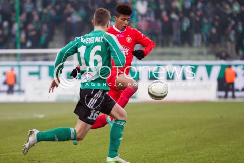  09.03.2013 BELCHATOW PILKA NOZNA T-MOBILE EKSTRAKLASA SEZON 2012/2013 FOOTBALL POLISH EKSTRAKLASA SEASON GKS BELCHATOW - WIDZEW LODZ  N/Z ALEX BRUNO DE SOUZA SILVA   