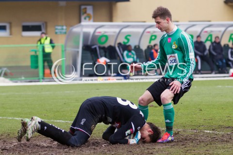  09.03.2013 BELCHATOW PILKA NOZNA T-MOBILE EKSTRAKLASA SEZON 2012/2013 FOOTBALL POLISH EKSTRAKLASA SEASON GKS BELCHATOW - WIDZEW LODZ  N/Z MACIEJ KRAKOWIAK   