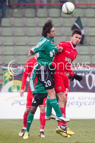  09.03.2013 BELCHATOW PILKA NOZNA T-MOBILE EKSTRAKLASA SEZON 2012/2013 FOOTBALL POLISH EKSTRAKLASA SEASON GKS BELCHATOW - WIDZEW LODZ  N/Z PATRYK RACHWAL   