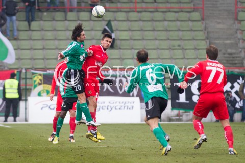  09.03.2013 BELCHATOW PILKA NOZNA T-MOBILE EKSTRAKLASA SEZON 2012/2013 FOOTBALL POLISH EKSTRAKLASA SEASON GKS BELCHATOW - WIDZEW LODZ  N/Z PATRYK RACHWAL   