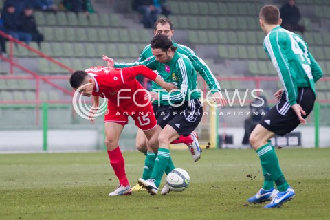  09.03.2013 BELCHATOW PILKA NOZNA T-MOBILE EKSTRAKLASA SEZON 2012/2013 FOOTBALL POLISH EKSTRAKLASA SEASON GKS BELCHATOW - WIDZEW LODZ  N/Z MARIUSZ STEPINSKI   