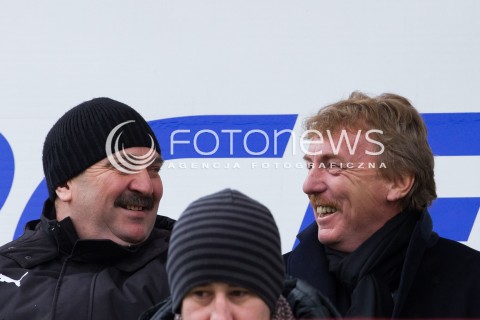  09.03.2013 BELCHATOW PILKA NOZNA T-MOBILE EKSTRAKLASA SEZON 2012/2013 FOOTBALL POLISH EKSTRAKLASA SEASON GKS BELCHATOW - WIDZEW LODZ  N/Z ZBIGNIEW BONIEK   