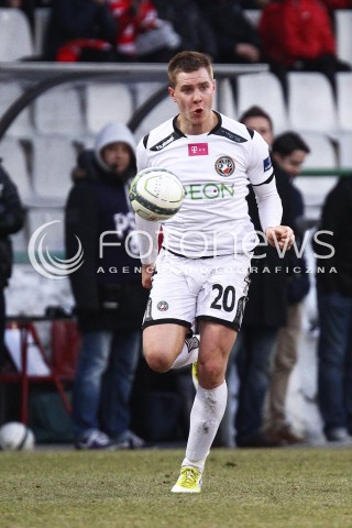  16.03.2013 LODZ PILKA NOZNA T-MOBILE EKSTRAKLASA SEZON 2012/2013 FOOTBALL POLISH EKSTRAKLASA SEASON WIDZEW LODZ - ZAGLEBIE LUBIN N/Z  GAVRIC DINO MACIEJ KRAKOWIAK  