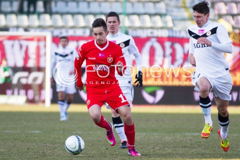  16.03.2013 LODZ PILKA NOZNA T-MOBILE EKSTRAKLASA SEZON 2012/2013 FOOTBALL POLISH EKSTRAKLASA SEASON WIDZEW LODZ - ZAGLEBIE LUBIN N/Z MARIUSZ RYBICKI   