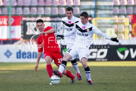  16.03.2013 LODZ PILKA NOZNA T-MOBILE EKSTRAKLASA SEZON 2012/2013 FOOTBALL POLISH EKSTRAKLASA SEASON WIDZEW LODZ - ZAGLEBIE LUBIN N/Z MARIUSZ STEPINSKI ROBERT JEZ   