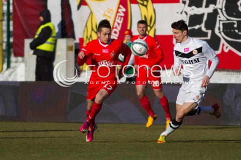  16.03.2013 LODZ PILKA NOZNA T-MOBILE EKSTRAKLASA SEZON 2012/2013 FOOTBALL POLISH EKSTRAKLASA SEASON WIDZEW LODZ - ZAGLEBIE LUBIN N/Z MARIUSZ RYBICKI JIRI BILEK   