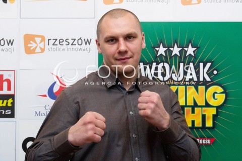  21.03.2013 RZESZOW KONFERENCJA PRASOWA PRZED GALA BOKSU WOJAK BOXING NIGHT KTORA ODBEDZIE SIE W KWIETNIU W RZESZOWIE N/Z KRZYSZTOF GLOWACKI BOKSER  