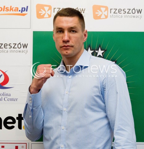  21.03.2013 RZESZOW KONFERENCJA PRASOWA PRZED GALA BOKSU WOJAK BOXING NIGHT KTORA ODBEDZIE SIE W KWIETNIU W RZESZOWIE N/Z PAWEL KOLODZIEJ BOKSER  