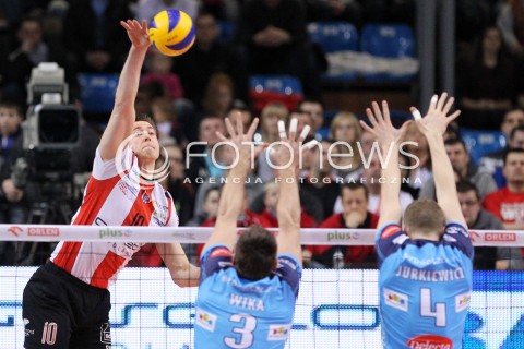 24.03.2013 RZESZOW SIATKOWKA PLUS LIGA 2012/2013 MEN VOLLEYBALL POLAND POLISH PLUSLIGA LEAGUE SEASON 2012/2013 MECZ ASSECO RESOVIA RZESZOW - DELECTA BYDGOSZCZ N/Z JOCHEN SCHOPS MARCIN WIKA WOJCIECH JURKIEWICZ  
