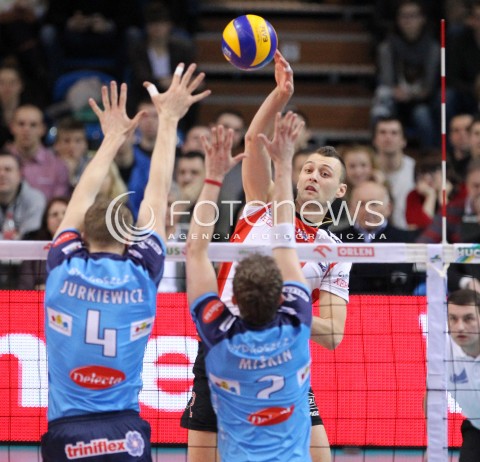  24.03.2013 RZESZOW SIATKOWKA PLUS LIGA 2012/2013 MEN VOLLEYBALL POLAND POLISH PLUSLIGA LEAGUE SEASON 2012/2013 MECZ ASSECO RESOVIA RZESZOW - DELECTA BYDGOSZCZ N/Z PAUL LOTMAN WOJCIECH JURKIEWICZ MICHAL MASNY  