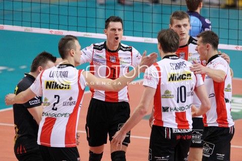  24.03.2013 RZESZOW SIATKOWKA PLUS LIGA 2012/2013 MEN VOLLEYBALL POLAND POLISH PLUSLIGA LEAGUE SEASON 2012/2013 MECZ ASSECO RESOVIA RZESZOW - DELECTA BYDGOSZCZ N/Z ALEH ACHREM OLIEG AKHREM PIOTR NOWAKOWSKI MICHAL MASNY LUKAS TICHACEK KRZYSZTOF IGNACZAK JOCHEN SCHOPS RADOSC  