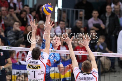  24.03.2013 RZESZOW SIATKOWKA PLUS LIGA 2012/2013 MEN VOLLEYBALL POLAND POLISH PLUSLIGA LEAGUE SEASON 2012/2013 MECZ ASSECO RESOVIA RZESZOW - DELECTA BYDGOSZCZ N/Z DAWID KONARSKI ALEH ACHREM OLIEG AKHREM PIOTR NOWAKOWSKI  