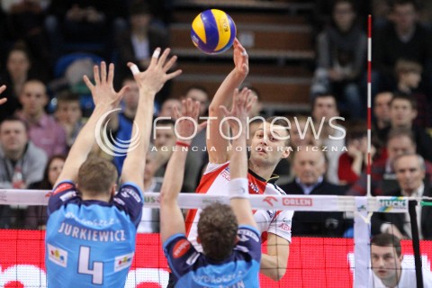  24.03.2013 RZESZOW SIATKOWKA PLUS LIGA 2012/2013 MEN VOLLEYBALL POLAND POLISH PLUSLIGA LEAGUE SEASON 2012/2013 MECZ ASSECO RESOVIA RZESZOW - DELECTA BYDGOSZCZ N/Z PAUL LOTMAN WOJCIECH JURKIEWICZ MICHAL MASNY  