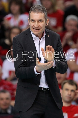  24.03.2013 RZESZOW SIATKOWKA PLUS LIGA 2012/2013 MEN VOLLEYBALL POLAND POLISH PLUSLIGA LEAGUE SEASON 2012/2013 MECZ ASSECO RESOVIA RZESZOW - DELECTA BYDGOSZCZ N/Z ANDRZEJ KOWAL TRENER ( HEAD COACH )  