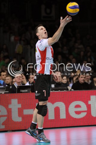  24.03.2013 RZESZOW SIATKOWKA PLUS LIGA 2012/2013 MEN VOLLEYBALL POLAND POLISH PLUSLIGA LEAGUE SEASON 2012/2013 MECZ ASSECO RESOVIA RZESZOW - DELECTA BYDGOSZCZ N/Z ALEH ACHREM OLIEG AKHREM SYLWETKA  