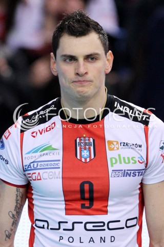  24.03.2013 RZESZOW SIATKOWKA PLUS LIGA 2012/2013 MEN VOLLEYBALL POLAND POLISH PLUSLIGA LEAGUE SEASON 2012/2013 MECZ ASSECO RESOVIA RZESZOW - DELECTA BYDGOSZCZ N/Z ZBIGNIEW BARTMAN GLOWKA  