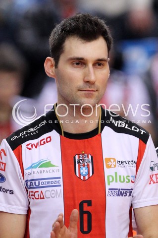  24.03.2013 RZESZOW SIATKOWKA PLUS LIGA 2012/2013 MEN VOLLEYBALL POLAND POLISH PLUSLIGA LEAGUE SEASON 2012/2013 MECZ ASSECO RESOVIA RZESZOW - DELECTA BYDGOSZCZ N/Z GRZEGORZ KOSOK GLOWKA  