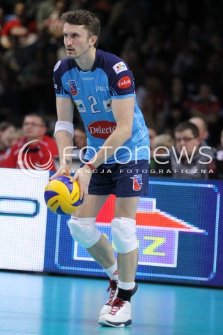  24.03.2013 RZESZOW SIATKOWKA PLUS LIGA 2012/2013 MEN VOLLEYBALL POLAND POLISH PLUSLIGA LEAGUE SEASON 2012/2013 MECZ ASSECO RESOVIA RZESZOW - DELECTA BYDGOSZCZ N/Z MICHAL MASNY SYLWETKA  