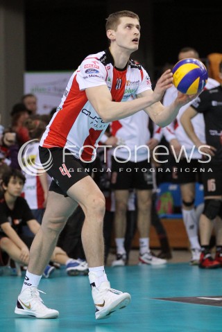  24.03.2013 RZESZOW SIATKOWKA PLUS LIGA 2012/2013 MEN VOLLEYBALL POLAND POLISH PLUSLIGA LEAGUE SEASON 2012/2013 MECZ ASSECO RESOVIA RZESZOW - DELECTA BYDGOSZCZ N/Z PIOTR NOWAKOWSKI SYLWETKA  