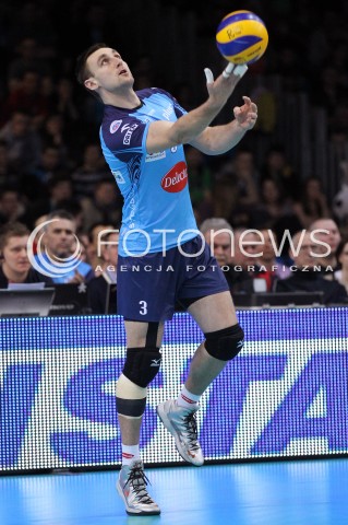  24.03.2013 RZESZOW SIATKOWKA PLUS LIGA 2012/2013 MEN VOLLEYBALL POLAND POLISH PLUSLIGA LEAGUE SEASON 2012/2013 MECZ ASSECO RESOVIA RZESZOW - DELECTA BYDGOSZCZ N/Z MARCIN WIKA SYLWETKA  