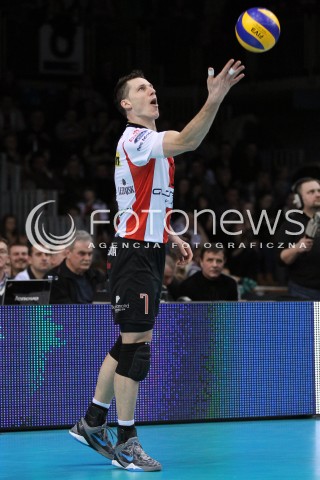  24.03.2013 RZESZOW SIATKOWKA PLUS LIGA 2012/2013 MEN VOLLEYBALL POLAND POLISH PLUSLIGA LEAGUE SEASON 2012/2013 MECZ ASSECO RESOVIA RZESZOW - DELECTA BYDGOSZCZ N/Z ALEH ACHREM OLIEG AKHREM SYLWETKA  