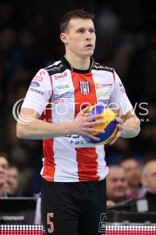  24.03.2013 RZESZOW SIATKOWKA PLUS LIGA 2012/2013 MEN VOLLEYBALL POLAND POLISH PLUSLIGA LEAGUE SEASON 2012/2013 MECZ ASSECO RESOVIA RZESZOW - DELECTA BYDGOSZCZ N/Z LUKAS TICHACEK SYLWETKA  