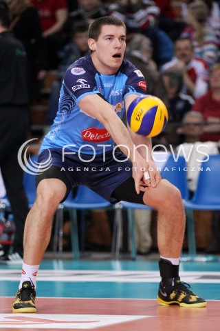  24.03.2013 RZESZOW SIATKOWKA PLUS LIGA 2012/2013 MEN VOLLEYBALL POLAND POLISH PLUSLIGA LEAGUE SEASON 2012/2013 MECZ ASSECO RESOVIA RZESZOW - DELECTA BYDGOSZCZ N/Z DAWID KONARSKI SYLWETKA  