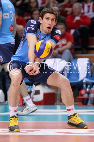  24.03.2013 RZESZOW SIATKOWKA PLUS LIGA 2012/2013 MEN VOLLEYBALL POLAND POLISH PLUSLIGA LEAGUE SEASON 2012/2013 MECZ ASSECO RESOVIA RZESZOW - DELECTA BYDGOSZCZ N/Z MARCIN WALINSKI SYLWETKA  