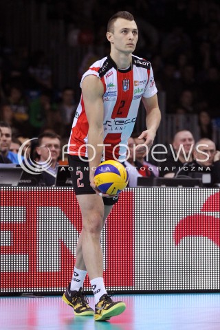  24.03.2013 RZESZOW SIATKOWKA PLUS LIGA 2012/2013 MEN VOLLEYBALL POLAND POLISH PLUSLIGA LEAGUE SEASON 2012/2013 MECZ ASSECO RESOVIA RZESZOW - DELECTA BYDGOSZCZ N/Z PAUL LOTMAN SYLWETKA  