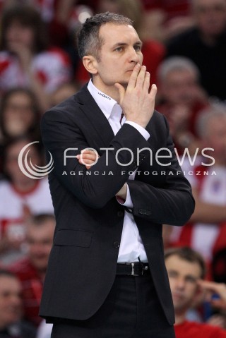  24.03.2013 RZESZOW SIATKOWKA PLUS LIGA 2012/2013 MEN VOLLEYBALL POLAND POLISH PLUSLIGA LEAGUE SEASON 2012/2013 MECZ ASSECO RESOVIA RZESZOW - DELECTA BYDGOSZCZ N/Z ANDRZEJ KOWAL TRENER ( HEAD COACH )  