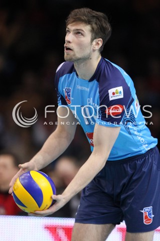  24.03.2013 RZESZOW SIATKOWKA PLUS LIGA 2012/2013 MEN VOLLEYBALL POLAND POLISH PLUSLIGA LEAGUE SEASON 2012/2013 MECZ ASSECO RESOVIA RZESZOW - DELECTA BYDGOSZCZ N/Z ANDRZEJ WRONA SYLWETKA  