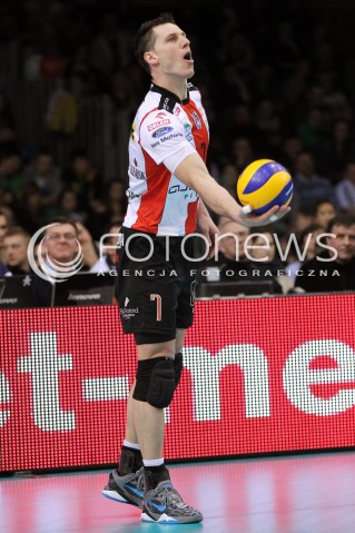  24.03.2013 RZESZOW SIATKOWKA PLUS LIGA 2012/2013 MEN VOLLEYBALL POLAND POLISH PLUSLIGA LEAGUE SEASON 2012/2013 MECZ ASSECO RESOVIA RZESZOW - DELECTA BYDGOSZCZ N/Z ALEH ACHREM OLIEG AKHREM SYLWETKA  