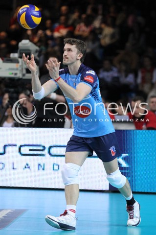  24.03.2013 RZESZOW SIATKOWKA PLUS LIGA 2012/2013 MEN VOLLEYBALL POLAND POLISH PLUSLIGA LEAGUE SEASON 2012/2013 MECZ ASSECO RESOVIA RZESZOW - DELECTA BYDGOSZCZ N/Z MICHAL MASNY SYLWETKA  