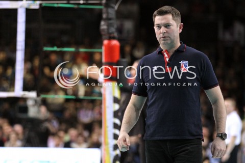  24.03.2013 RZESZOW SIATKOWKA PLUS LIGA 2012/2013 MEN VOLLEYBALL POLAND POLISH PLUSLIGA LEAGUE SEASON 2012/2013 MECZ ASSECO RESOVIA RZESZOW - DELECTA BYDGOSZCZ N/Z PIOTR MAKOWSKI ( HEAD COACH ) TRENER  