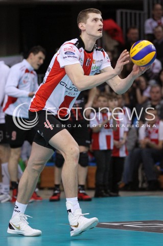  24.03.2013 RZESZOW SIATKOWKA PLUS LIGA 2012/2013 MEN VOLLEYBALL POLAND POLISH PLUSLIGA LEAGUE SEASON 2012/2013 MECZ ASSECO RESOVIA RZESZOW - DELECTA BYDGOSZCZ N/Z PIOTR NOWAKOWSKI SYLWETKA  
