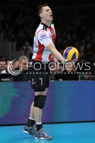  24.03.2013 RZESZOW SIATKOWKA PLUS LIGA 2012/2013 MEN VOLLEYBALL POLAND POLISH PLUSLIGA LEAGUE SEASON 2012/2013 MECZ ASSECO RESOVIA RZESZOW - DELECTA BYDGOSZCZ N/Z ALEH ACHREM OLIEG AKHREM SYLWETKA  