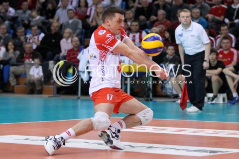  24.03.2013 RZESZOW SIATKOWKA PLUS LIGA 2012/2013 MEN VOLLEYBALL POLAND POLISH PLUSLIGA LEAGUE SEASON 2012/2013 MECZ ASSECO RESOVIA RZESZOW - DELECTA BYDGOSZCZ N/Z MICHAL DEBIEC  