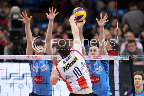  24.03.2013 RZESZOW SIATKOWKA PLUS LIGA 2012/2013 MEN VOLLEYBALL POLAND POLISH PLUSLIGA LEAGUE SEASON 2012/2013 MECZ ASSECO RESOVIA RZESZOW - DELECTA BYDGOSZCZ N/Z MARCIN WIKA ANDRZEJ WRONA JOCHEN SCHOPS  