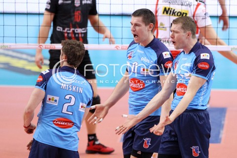  24.03.2013 RZESZOW SIATKOWKA PLUS LIGA 2012/2013 MEN VOLLEYBALL POLAND POLISH PLUSLIGA LEAGUE SEASON 2012/2013 MECZ ASSECO RESOVIA RZESZOW - DELECTA BYDGOSZCZ N/Z WOJCIECH JURKIEWICZ DAWID KONARSKI MICHAL MASNY RADOSC  