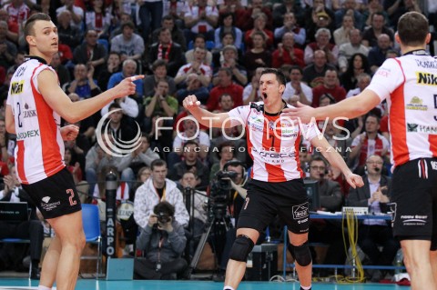  24.03.2013 RZESZOW SIATKOWKA PLUS LIGA 2012/2013 MEN VOLLEYBALL POLAND POLISH PLUSLIGA LEAGUE SEASON 2012/2013 MECZ ASSECO RESOVIA RZESZOW - DELECTA BYDGOSZCZ N/Z ALEH ACHREM OLIEG AKHREM PAUL LOTMAN RADOSC  